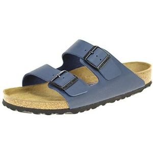 Birkenstock Unisex - Arizona 51061 Clogs & pantoletten van Birko-Flor (normaal), blauw, 46 EU
