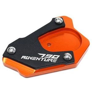 Compatibel met 790 Adventure RS 2020 890 Adventure R 2021 Motoraccessoires Standaard Zijstandaard Verlenging Vergroten Pad Sleutelhanger(Color:Orange-790Adventure)