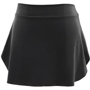 UBOHUZ 2 Stuks Volwassen Side Split Ballet Rokken voor Vrouwen Meisjes Korte Ballerina Dance Wear Jurk voor Vrouwen, Zwart, Height 175-180cm