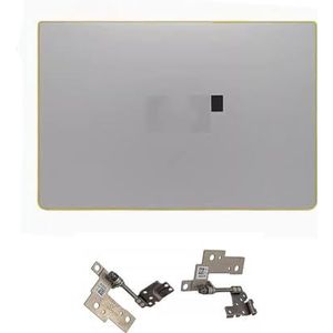 WANGHUIH Lcd-achterklep bovendeksel + schermscharnieren compatibel met Dell Inspiron 14 7460 7472 P74G-serie