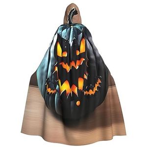 SSIMOO Halloween Bat Pompoen Volwassen Party Decoratieve Cape, Volwassen Halloween Hooded Mantel, Cosplay Kostuum Cape