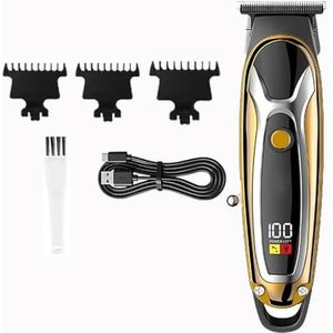 Tondeuse voor mannen, speciale hoge snelheid professionele snijschaar elektrische tondeuse lcd hd display geluidsarm