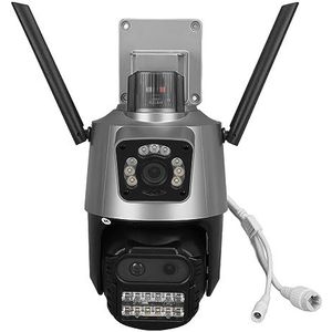BROLEO IP-camera voor buiten, 2-weg nachtzicht, wifi-beveiligingscamera, waterdicht, IP66, voor buiten (US-stekker)