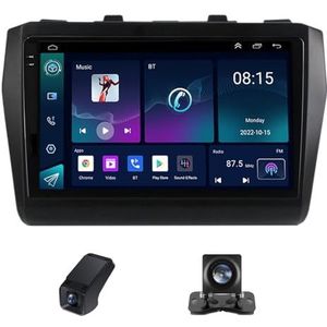 Android autoradio 2 Din geldt voor Suzuki Swift 5 2016-2020 met Draadloze Carplay Android Auto GPS Navi WiFi 9 inch met Bluetooth FM/RDS+ Achteruitrijcamera/Stuurwielbediening(C30Plus)