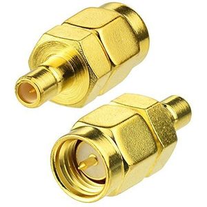 Eightwood DAB Antenne Adapter SMB naar SMA Adapter SMB Vrouw naar SMA Mannelijke Antenne Adapter 2st Compatibel voor DAB Auto Autoradio Antenne AM/FM DAB + Pioneer Clarion Kenwood Alpine JVC