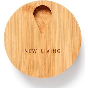 Eco Pillenorganizer | 11 x 11 x 3 cm bamboe 7 dagen pillendoos | tabletcontainer | Eco-product | draaibare magnetische top | 7 dagen pillendoos