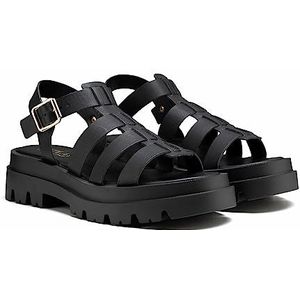 REPLAY NAT Roman sandalen voor dames, 003 zwart, 39 EU, 003 Black, 39 EU