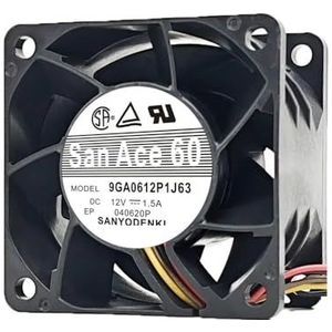 Voor SANYO San voor Ace 60 9GA0612P1J63 6038 Serverbehuizingsventilator 12V 1,5A 4-draads dubbele kogellagers
