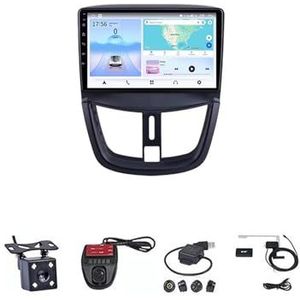 9 Inch Autoradio Voor Peugeot 207 207CC 2006-2015 Carplay Android Navigatie GPS Bluetooth Multimedia Speler Smart Automotive Systeem(WIFI 2G+32G)