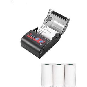 Handheld Inkjet -printer Handheld Bluetooth-thermische ontvangstprinter Mobiele Mini 58mm draagbare printer USB Tickets-printers Niet gemakkelijk te vervagen(Printer Only)