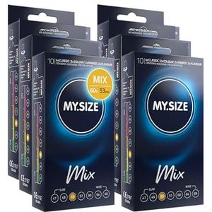 My.Size Mix Condooms Maat 3, 53 mm, Voordeelpakket, Inhoud 60 stuks