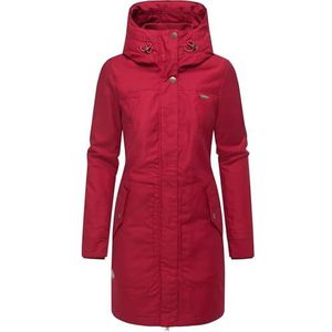 Ragwear Jannisa Intl Warme winterparka voor dames, XS-6XL, Dark Red25, XS