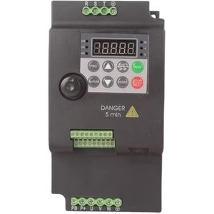 QLYUEUI 1 x omvormer, 220 V, 380 V, frequentieomvormer 0,75/1,5/2,2/4/5,5 kW, frequentieomvormer (ZUKED-11kw,1ph220v-3ph220v)