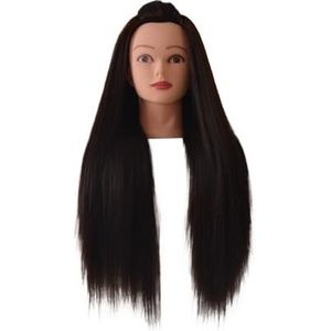Professionele trainingshoofden met lange dikke haren oefenen Kapperspoppenhoofd haar Styling maniqui tete mannequins te koop