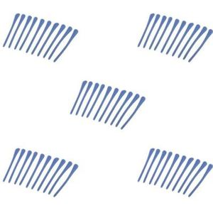 5 Set van 10 Stuks Siliconen Brillen Tempel End Tips Oor Sok Buizen Vervanging Blauw