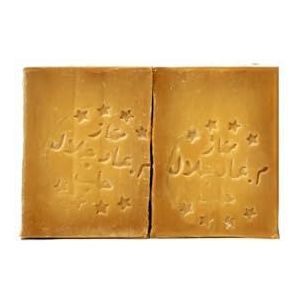 Bio JALAL - Originele Aleppo-zeep met 40% laurierolie 2 stuks à 200 g (400 g) 100% natuurproduct zonder kunstmatige kleurstoffen en geurstoffen - traditionele zeep, handgemaakt in Turkije