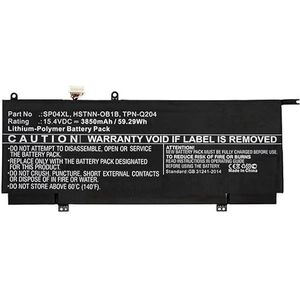 CoreParts Laptop-accu voor HP 59,29 Wh Li-Pol 15,4 V 3850 mAh, HSTNN-OB1B, L28538-AC1, L28764-005, (59,29 Wh Li-Pol 15,4 V 3850 mAh, zwart voor HP Notebook, Laptop Spectre X360 13-AP. 000444444 TU, XSpectre 360)