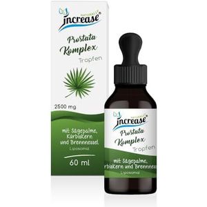 Liposomale prostaatcomplex druppels hoge dosis - (75.000 mg per verpakking) 2500 mg prostaatcomplex per dagelijkse dosis met zaagpalmextract, pompoenpitextract en brandnetelextract - MCT-olie