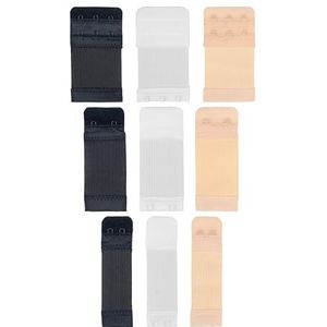 Comfortabele bh verlenger, 5 stuks, set in maat S met kleur zwart, wit en beige, rij van 2 haakjes, bh verlenger, bh sluiting verlenger, bh verlenger, zwangerschap haak verlenger