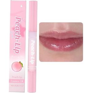 Lippenbalsem Met Perziksmaak - Langdurige Vochtinsluiting, Houdt de Lippen Zacht, Voegt Gladheid en Glans Toe en Zorgt for Een Vollere Uitstraling(5pcs)