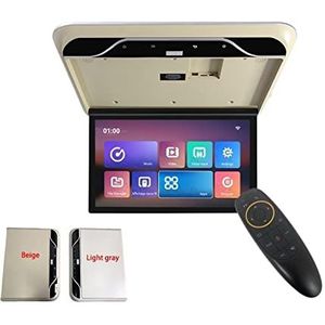 Draagbare dvd-speler voor videospelers op hoofdsteunen in auto's 19 Inch Auto Video Spelers HD Lcd-scherm Auto Plafond Dak Mount Display Auto Monitor MP5 Multimedia TV 1080P USB HDMI IR FM met HD-rote