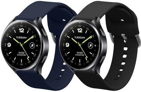 kwmobile 2x horlogebandjes compatibel met Xiaomi Watch 2 / OPPO Watch X/Oneplus 2 bandje - Activity tracker bandjes