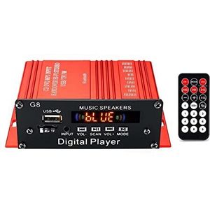 G8 200W 12V Auto Audio Amplificador Hifi Power versterker Bluetooth Home Stereo-versterkers Fm Radio 2CH USB TF AUX