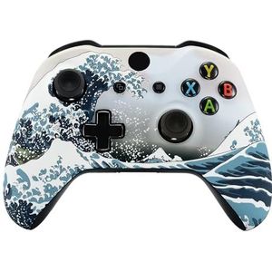 eXtremeRate - Grote Golf Patroon Front Behuizing Shell - Voor Xbox One S & X - Inclusief Schroevendraaier