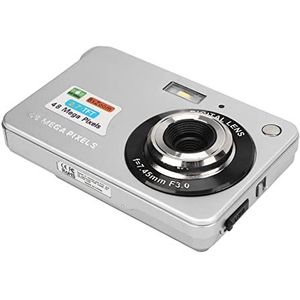 Digitale Camera, 4K 48MP 2,7 Inch LCD-schermcamera 4K Digitale Camera met 8x Zoom voor Fotografie Continu-opnamen (SILVER)