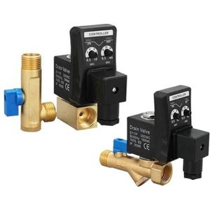 Elektronische Afvoerklep Luchtcompressor Filter Droge Lucht Opslag Tank Afvoer Koeler Droge Elektromechanische Magnetische Klep AC220V DC12V (OPT-32)