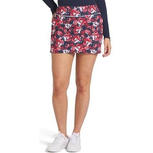 PUMA Blake Borrego Knit Skirt Rok, Donkermarineblauw, Zalm, Large Dames, Donkermarineblauw, zalm, L