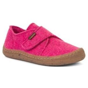 Froddo Wooly Barefoot Pantoffels voor jongens, textiel, kinderschoenen, effen huisschoen, blote voeten, pantoffel, fuchsia, 29 EU