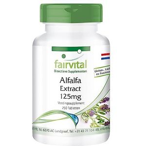 Fairvital | Alfalfa tabletten 500mg - VEGAN - 250 tabletten - Medicago sativa