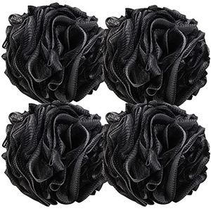 4 Packs Douche Loofahs Ballen XL 75 g/stks Bad Spons Lichaam Loofahs Douche Poef Mesh Poef voor Baden