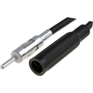 Audioproject A293 - Auto-radio-antenneverlenging 100 cm - 1 m - autocoax antennekabel DIN adapterstekker - DIN bus - FM FM compatibel met VW Audi Opel Ford