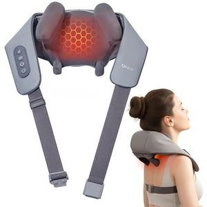 Breo N5 Mini-nek- en schoudermassageapparaat met warmte, Shiatsu-massagekussen voor nek, rug, diepe nekmassage thuis