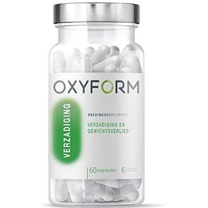 Oxyform I eetlust onderdrukkende en gewichtsverlies natuurlijk I 60 Capsules I Voedingssupplement I Konjac glucomannaan spirulina I Verzadigings- & Afslankkuur I Anti-oxidant I Gemaakt in Belgium