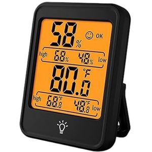 LCD Digitale Thermometer Hygrometer Binnenkamer Elektronische Temperatuur-vochtigheidsmeter Sensormeter Weerstation For Thuis(M41-Black)