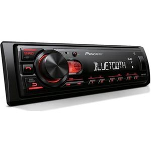 Pioneer MVH-S230BT 1-Din digitale media-ontvanger - Bluetooth, USB, 50W x 4-uitgang, AM/FM-radio, iPhone/Android-compatibel, voor/SW (Mono) selecteerbare RCA-uitgang