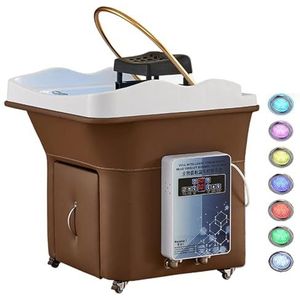 Watercirculatie Shampoomachine (Tijd/Temperatuur Instelbaar), Intelligente Shampoomachine Met Constante Temperatuur, Laat Uw Haar Genieten Van Het Comfort Van Spa En Lichttherapie,A