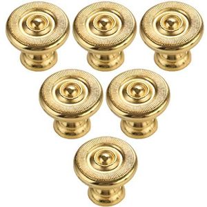 Kastknoppen, ladegrepen, 6 stuks retro europese stijl keukenkast kast lade deurknoppen zinklegeringniture handgrepen/goud/stijl B (Color : Gold, Size : Style a)