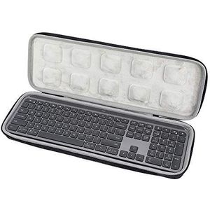 Fututech Beschermhoes voor Logitech MX-sleutels, opbergtas voor draadloos toetsenbord, reiskoffer, anti-vervorming, krasbestendig, computeraccessoires