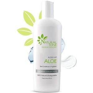 Natural Tone Organic Skincare Rosehip Aloë Lotion Skin Conditioner en Hydrator 8oz