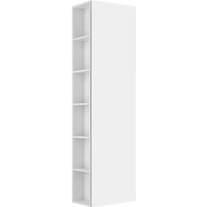 Keuco X-Line hoge kast 33131, deurscharnieren rechts, zijlegbord, 480 x 1750 x 300mm, Kleur: Inox