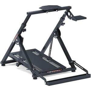 GT Omega APEX stuurwielstandaard voor Logitech Fanatec Clubsport Thrustmaster gaming fiets pedalen & versnellingspookhouder, TX T500 T300 G29 G920 G923 PS4 Xbox, opvouwbaar en kantelbaar voor raceconsole
