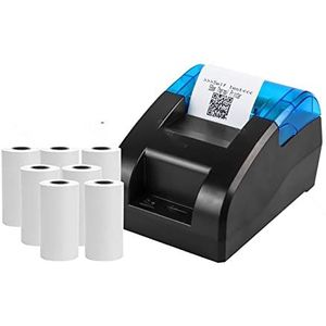 printer, 58MM Desktop POS Kassier Printer USB Bluetooth Bonprinter Restaurant Verkoop Keuken Rekening Afdrukken(USB and Bluetooth 7Rolls)