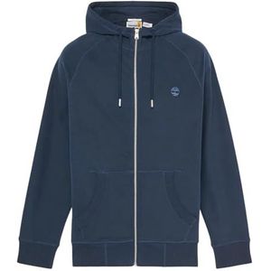 TIMBERLAND - Zip-up Hoodie - Marineblauw - Katoen