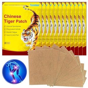 96 stuks/12 stuks pijnpleisters, medische pijnverlichting, warmtepleisters voor pijnverlichting voor knieën, schouder, rug, nek