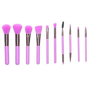 Losse poederborstel, cosmetische borstel Een zachte, nevelachtige natuurlijke contour creëren Zachte borstel Haar pluizig en vol voor het leven voor op reis voor thuis voor werk(Paars)