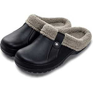 SYT-MD Sloffen, Unisex Woninginrichting Indoor Bont Warme Slippers Dames Comfortabele Mode Schoenen Slippers Winter Slippers Slippers (Color : Black, Shoe Size : 37-38(22.5cm))